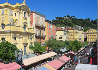 Maleren Henri Matisse&nbsp; boede blandt andet på Cours Saleya i Nice