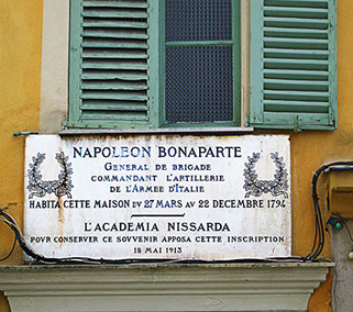 Napoleon boede i Nice i dette hus i 1794