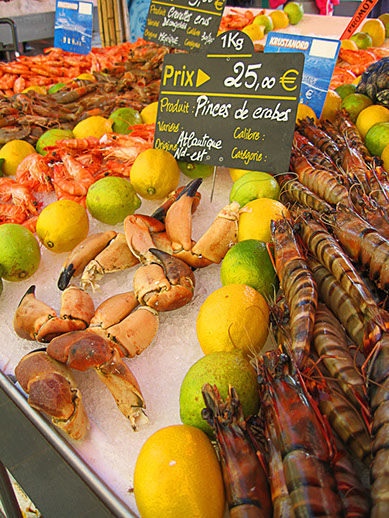 Fiskemarked ved Place Liberation i Nice